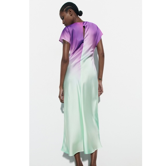 Zara Dresses Zara Long Tie Dye Dress Poshmark